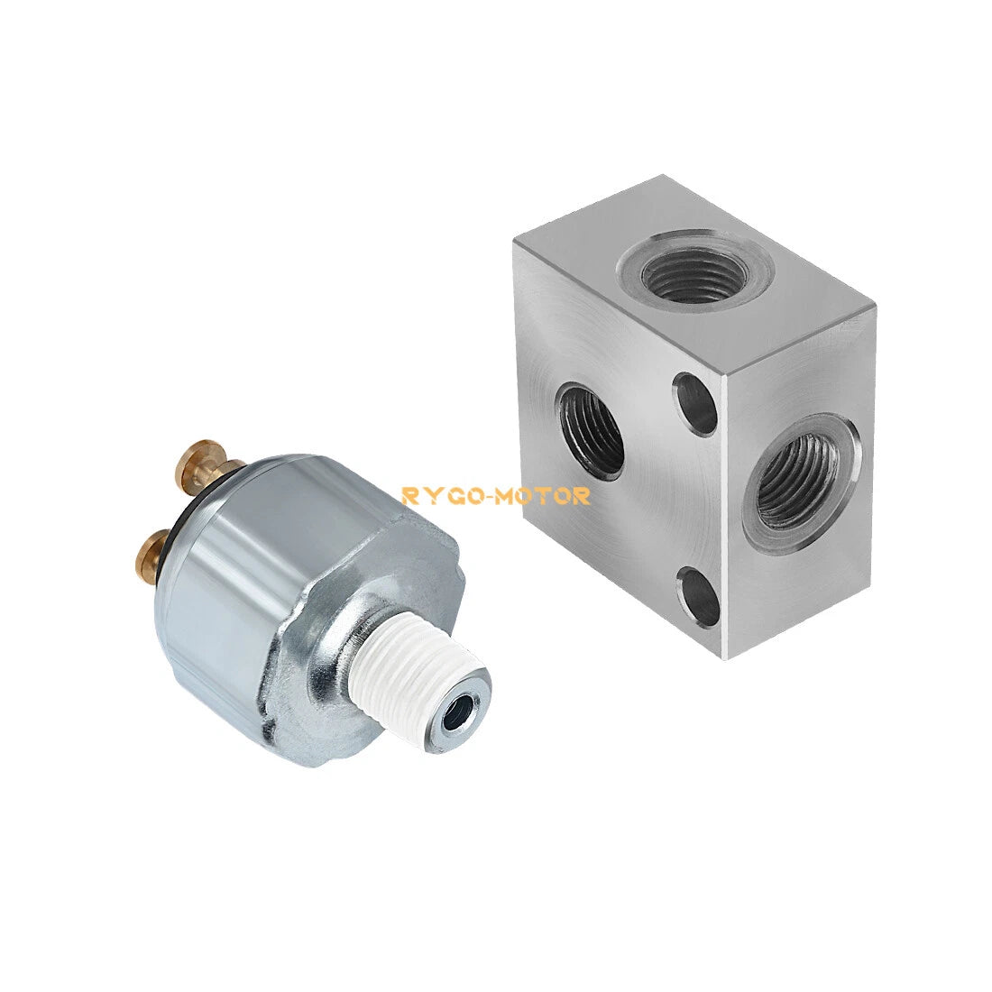 Brake Cross Fitting & Stoplight Pressure Switch for Polaris RZR Ranger (570–800)