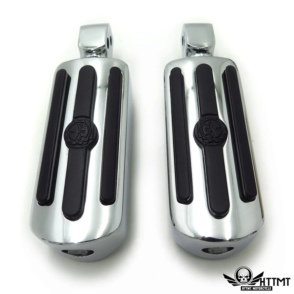 Groove Gear Skull Footpegs for Yamaha V-Star 1000, 650, Royal Star, V-Max