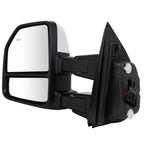Tow Mirrors for Ford F150 (2015–2020) Power Heated Turn Signal Puddle Light Chrome