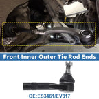 6 x Front Inner Outer Tie Rod End Links Kit for Ford Ranger (2001-2011)