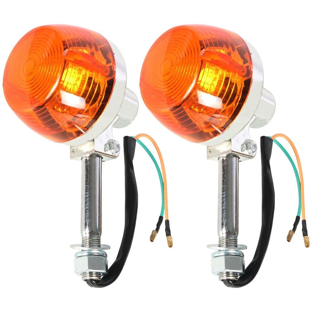 2X Turn Signal Lights for Honda CT70 CT90 XL100 CB350 CM400 CB450 (1969–1982)