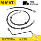 Front Brake Hose Line & Pipe Kit for Yamaha YFM450 4x4 Grizzly (2011–2014)