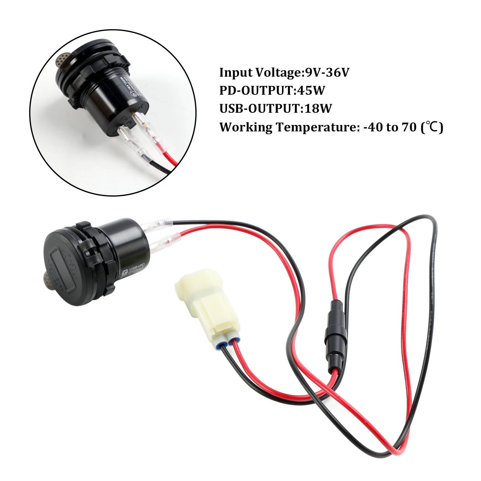 12V USB+C Socket Charger for Honda NX400 (2024) T9