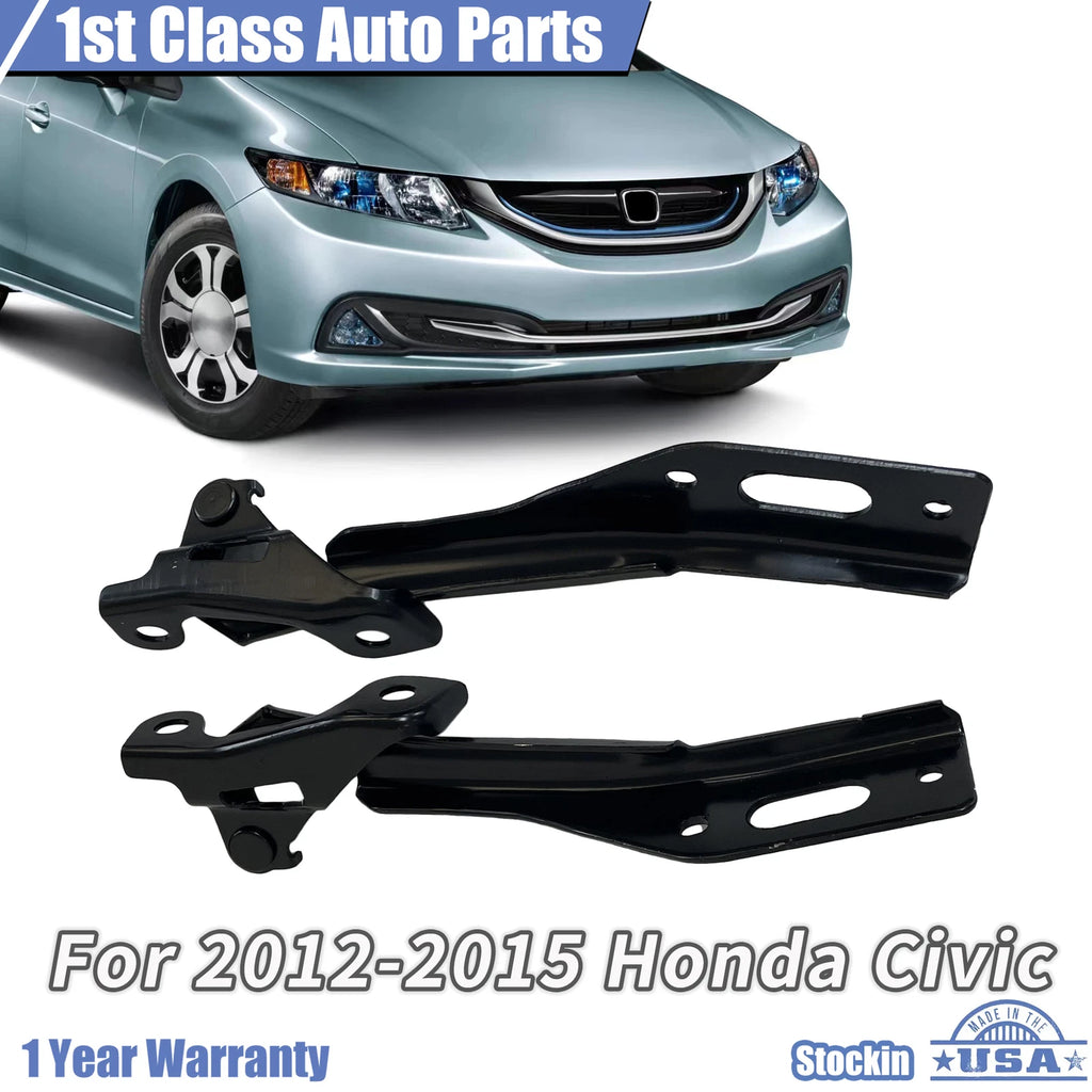 Hood Hinges Set of 2 for Honda Civic (2012–2015)