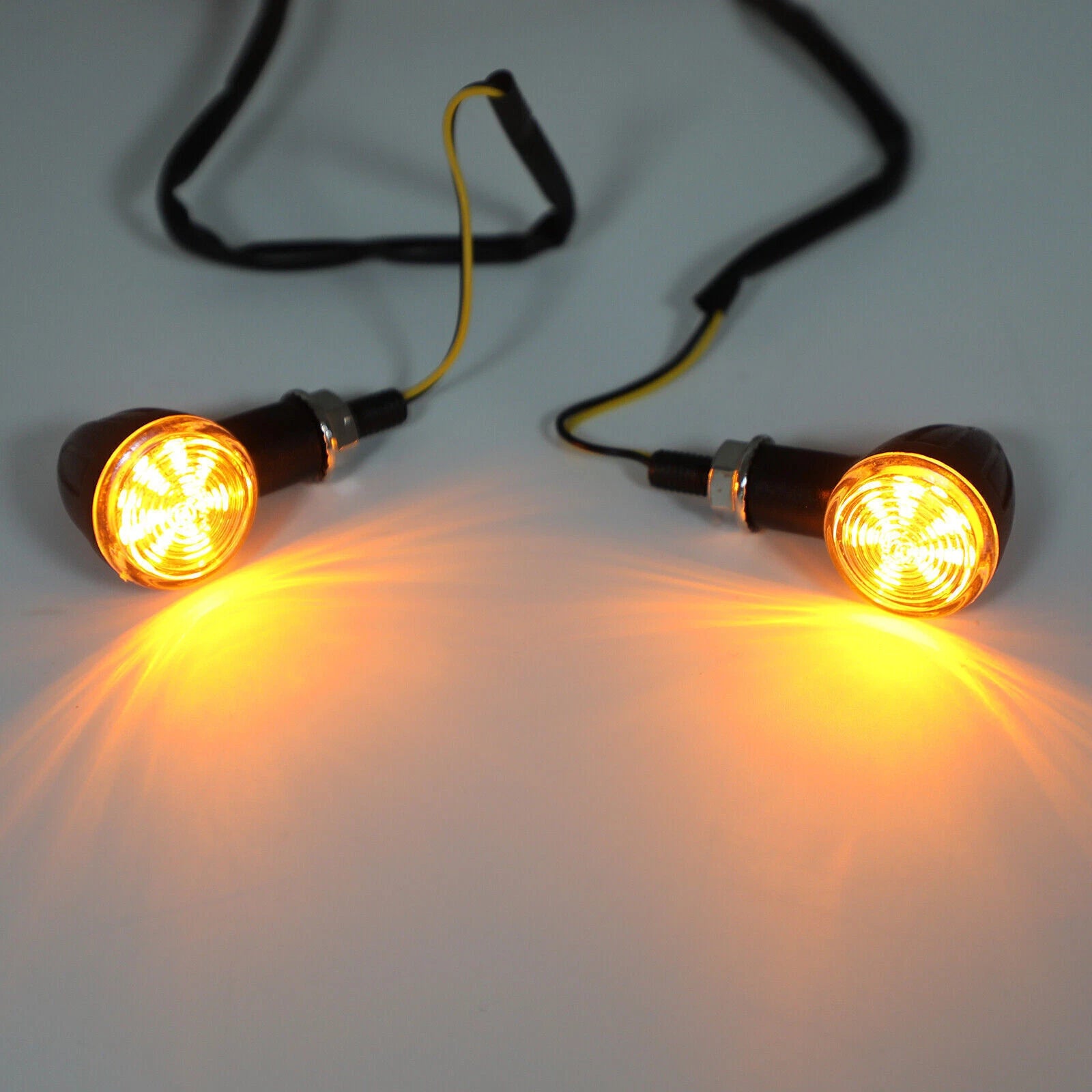 2X Bullet Turn Signal Lights for Universal Motorcycle (T9)