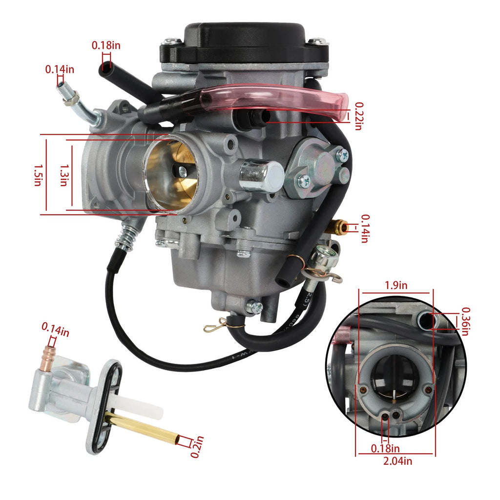 Carburetor Kit for Yamaha Big Bear, Wolverine, Kodiak, Grizzly 250-450