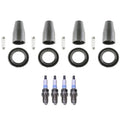 Set of 4 Denso Double Platinum Spark Plugs & Coil Boots for Cruze Sonic (2011–2016)