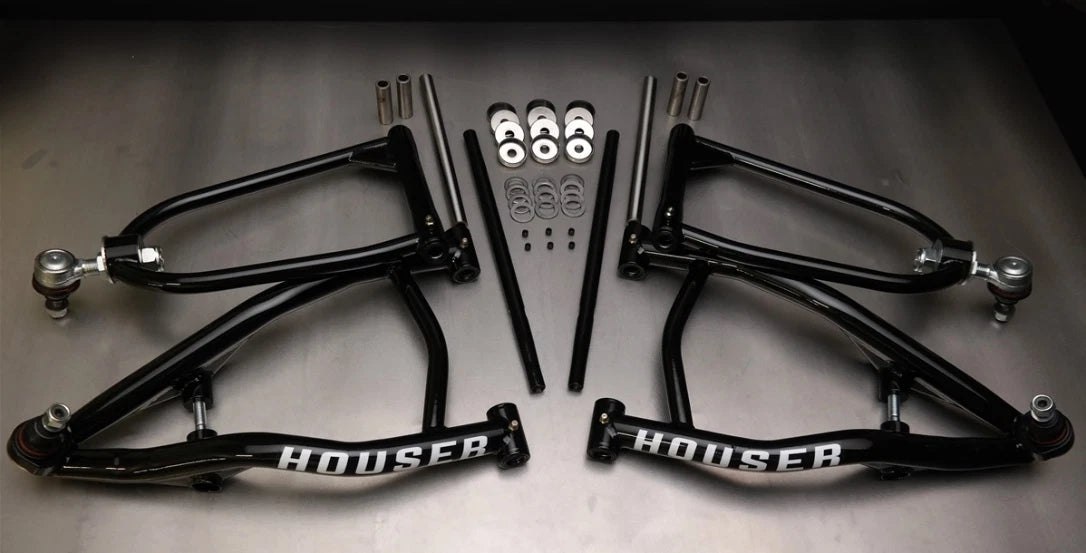 Houser MX Long Travel A-Arms with Elka Stage 3 Shocks for Raptor 700 (2006–2014)