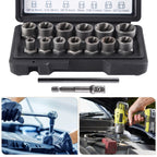 15-Piece Impact Bolt Extractor Set for Stripped Nuts and Sockets