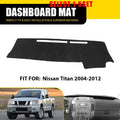 Dashboard Protector Cover Mat for Nissan Titan (2004–2012) Black