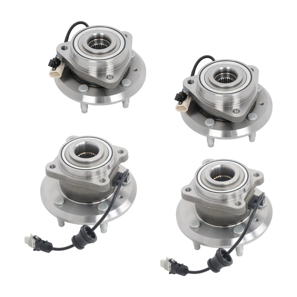 Set of 4 Wheel Hub Bearing Assemblies for Chevrolet Equinox Pontiac Torrent (2007–2009)