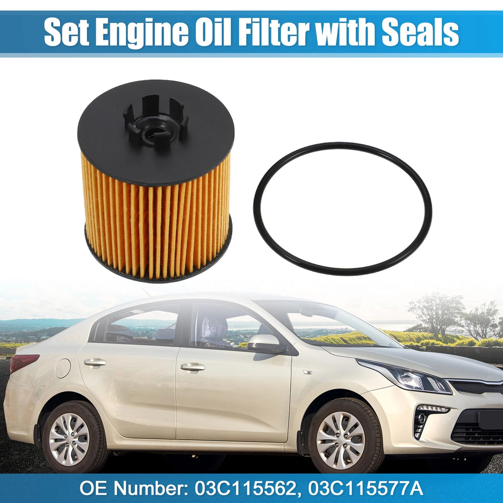 Set of 1 Engine Oil Filter 03C115562 03C115577A for Audi A3 (2003–2013)