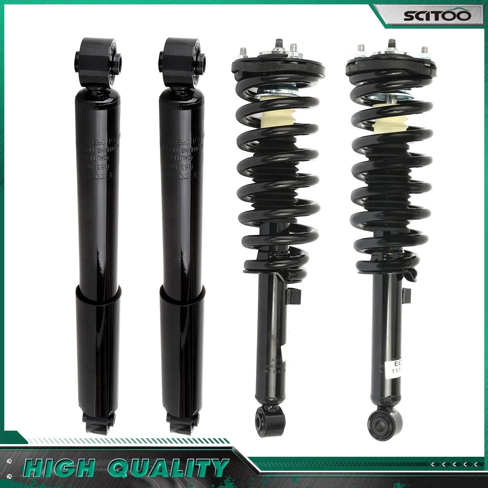 Set of 4 Strut & Shock Kit w/ Coil & Spring for Kia Sorento (2003–2006)