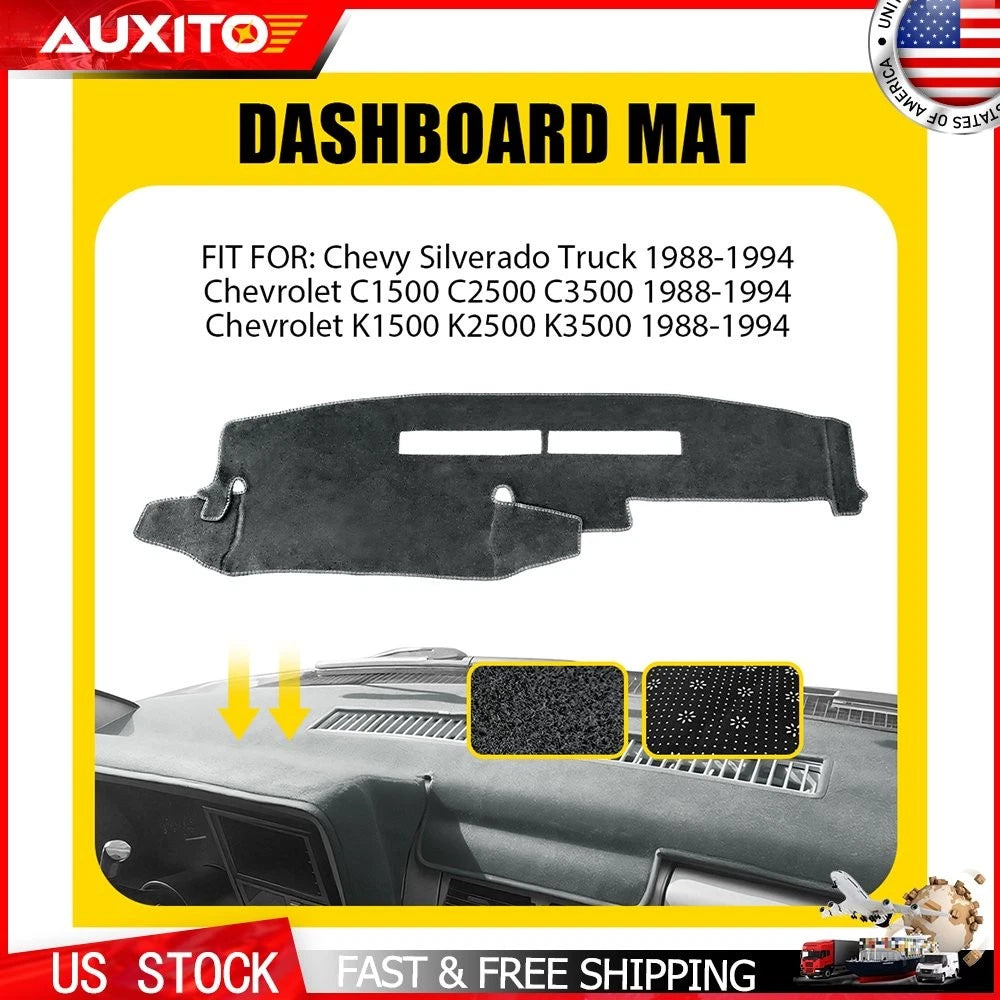 Dashboard Mat for Chevy Silverado C1500 C2500 C3500 K1500 K2500 (1988–1994)