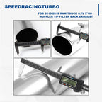 5" OD Muffler Tip Exhaust for Ram 2500 3500 (2013–2018) 6.7L