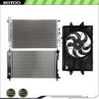 A/C Cooling Fan & Radiator & Condenser Kit for GMC Terrain (2010–2016)