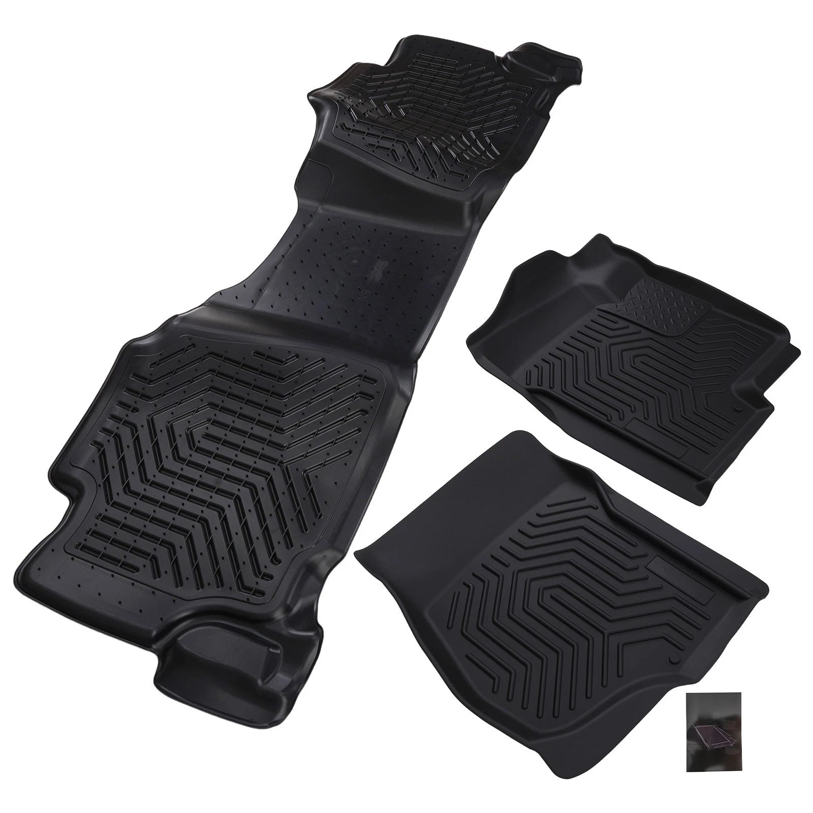 Set of 4 Floor Mats Liner for Silverado 1500/GMC Sierra 1500 (2007–2013)