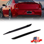 Pair of Euro Smoke Lens Rear Bumper Reflectors for Chrysler 300 (2015–2022)