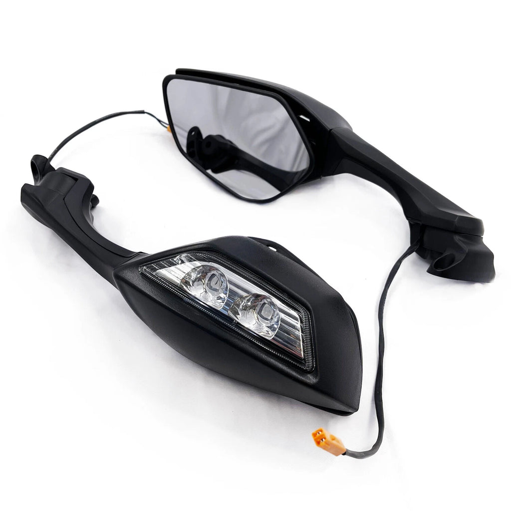 LED Rear View Mirrors with Turn Signal for Kawasaki Ninja ZX10R (2016–2020)