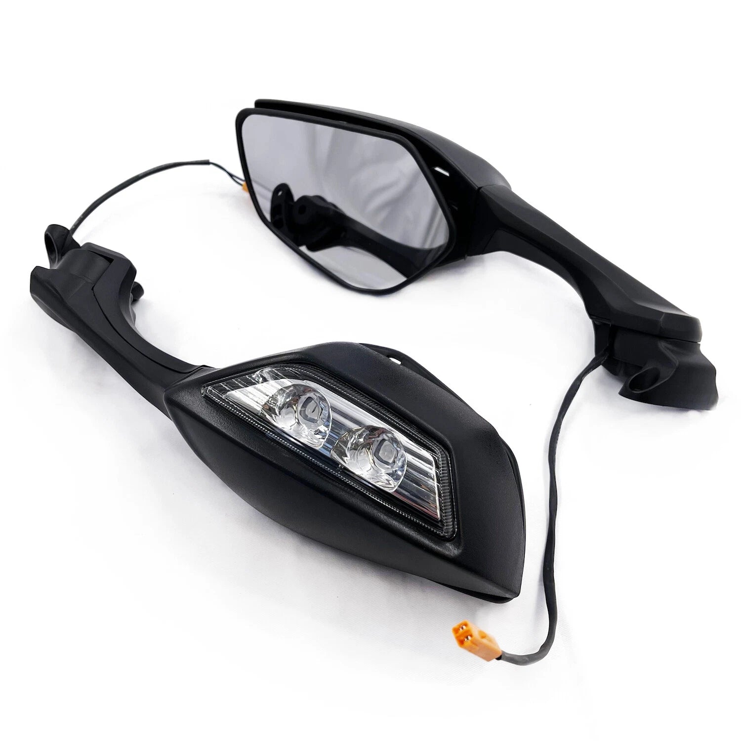 LED Rear View Mirrors with Turn Signal for Kawasaki Ninja ZX10R (2016–2020)