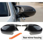 2 x M3 Style Carbon Side Mirror Cover Caps for BMW E90 E92 E93 (2005–2013)