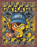 Grease Monkey Garage My Rules Metal Sign for Automotive (2473)