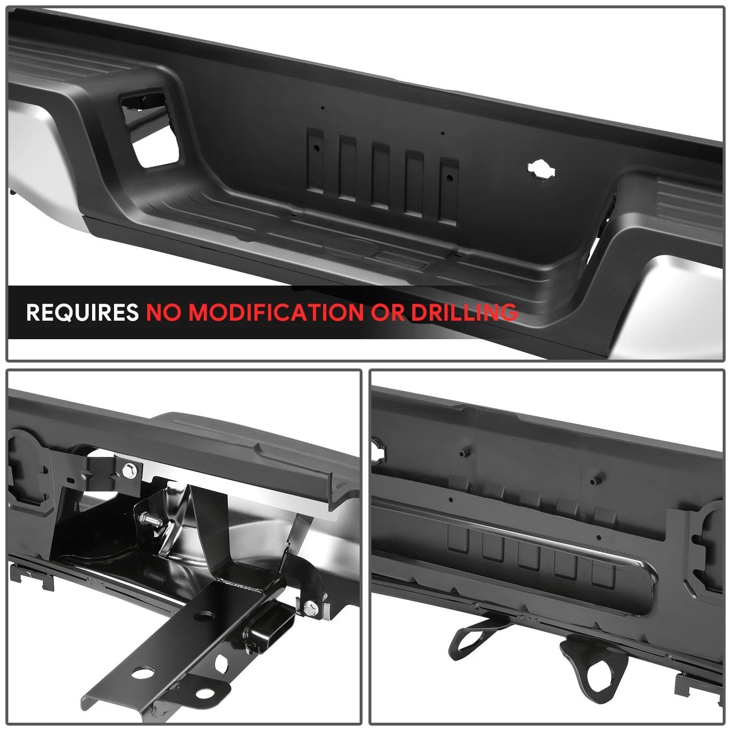 Chrome Rear Bumper Assembly for Ford Ranger (2019–2023)