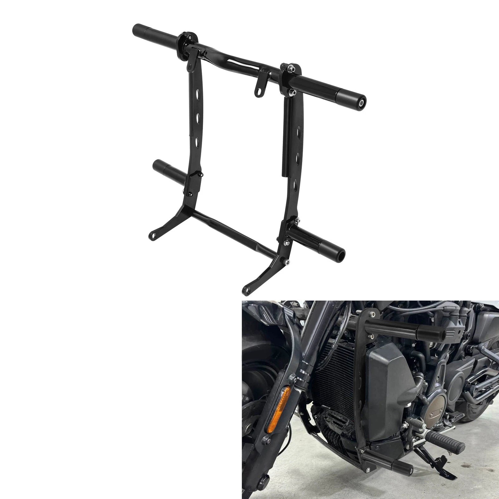 Black Engine Highway Guard Crash Bar for Harley Sportster S (2021–2025)