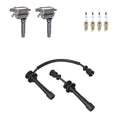 Set of 2 Ignition Coil Wires & 4 Spark Plugs for Kia Sportage (L4)