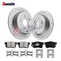Set of 2 Rear Disc Brake Rotors & Ceramic Brake Pads for Honda CR-V RDX (2005–2016)