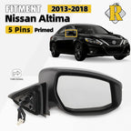 Right Side Mirror for Nissan Altima (2013–2018) with Signal Lamp, 5 Pins