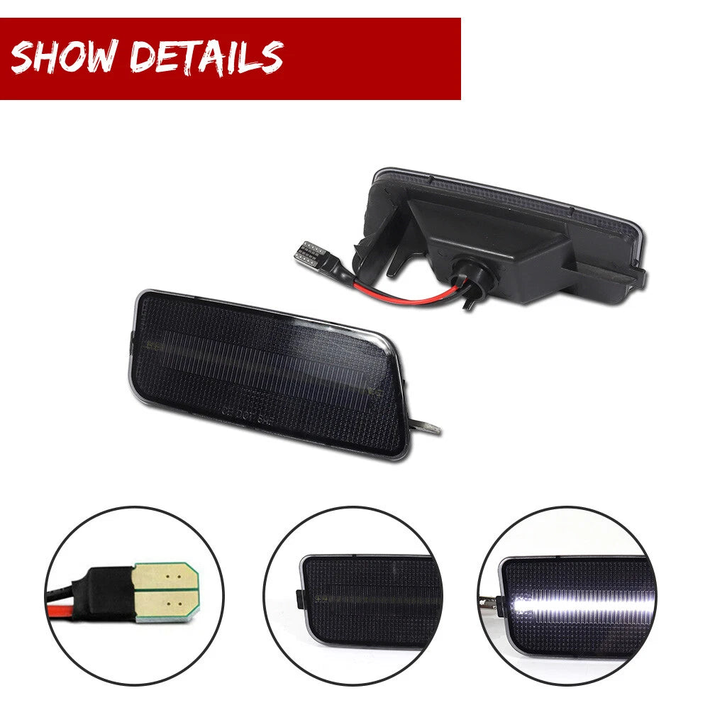 Set of 2 White LED Side Marker Lights for VW MK6 Golf GTI (2010–2014)