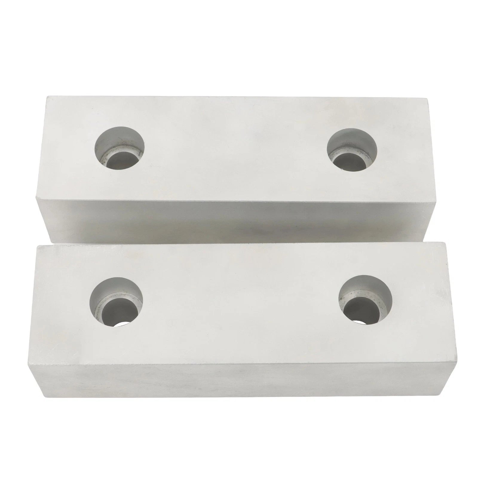 Set of 2 Reversible Aluminium Vise Jaws for 8" Vise