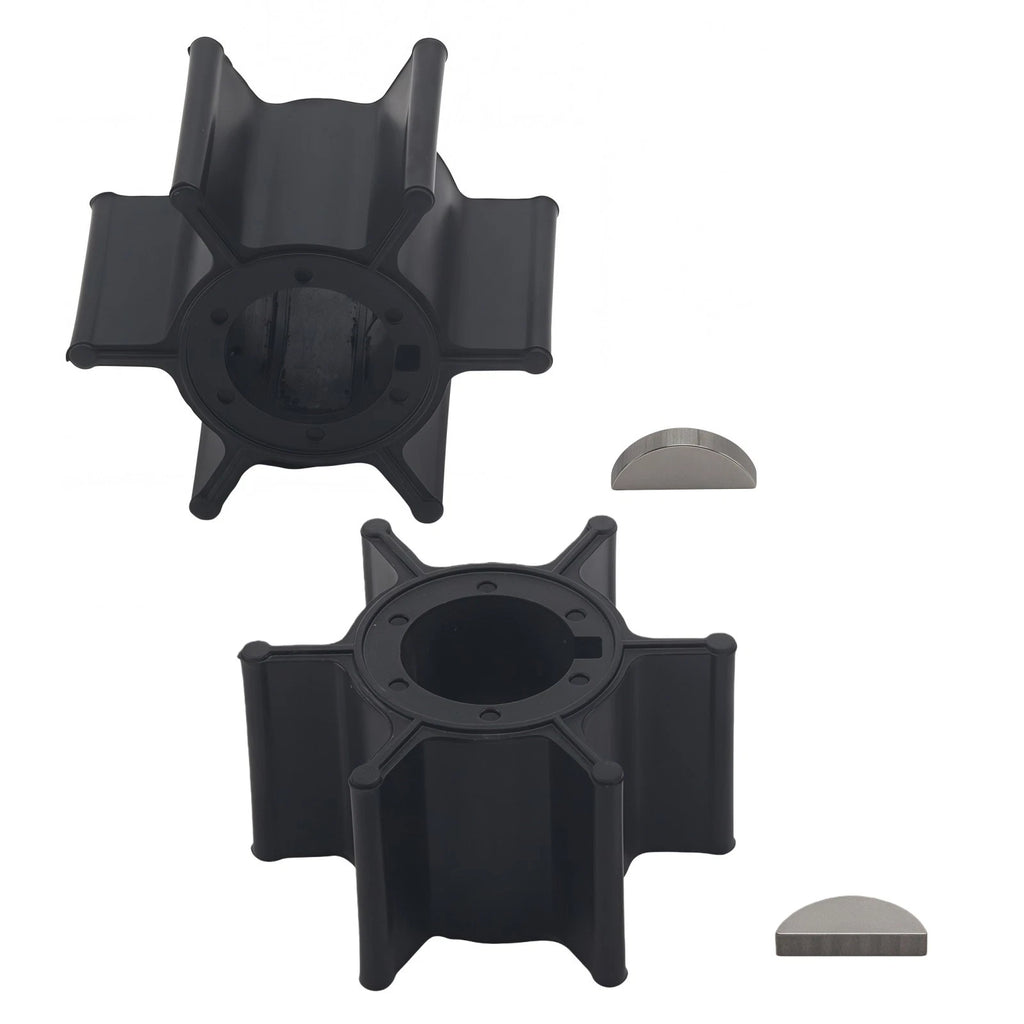 Water Pump Impeller & Key for Yamaha Outboard 2 Stroke (8-15 HP) 662-44352-01