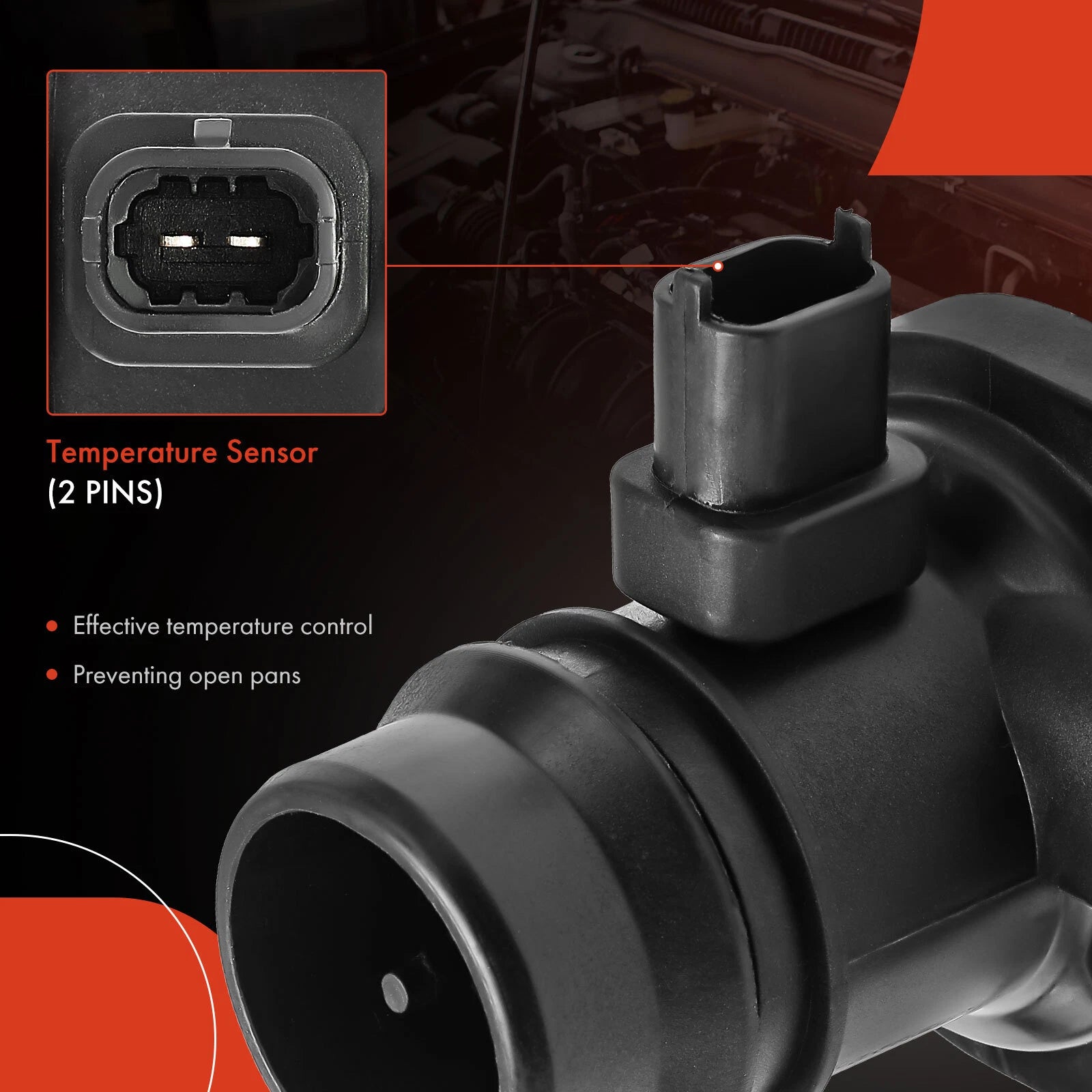 Engine Coolant Thermostat Housing for Chevy Cruze (2011–2015) Buick Encore (2013–2015)