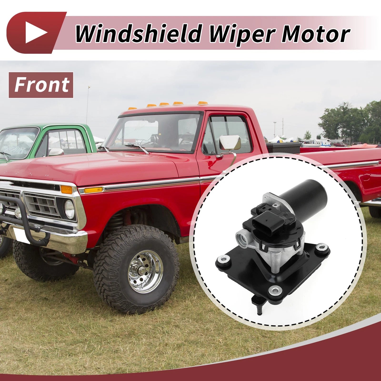 Front Windshield Wiper Motor for Ford F-150 (1987–1996) No.F5HZ-17508-A