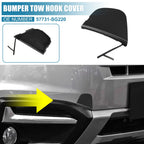 Front Right Bumper Tow Hook Cap for Subaru Forester (2016–2018) 57731-SG220 Black