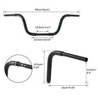 10''/12''/14''/16''/18'' Rise Hanger Handlebar Bars for Harley Sportster Dyna