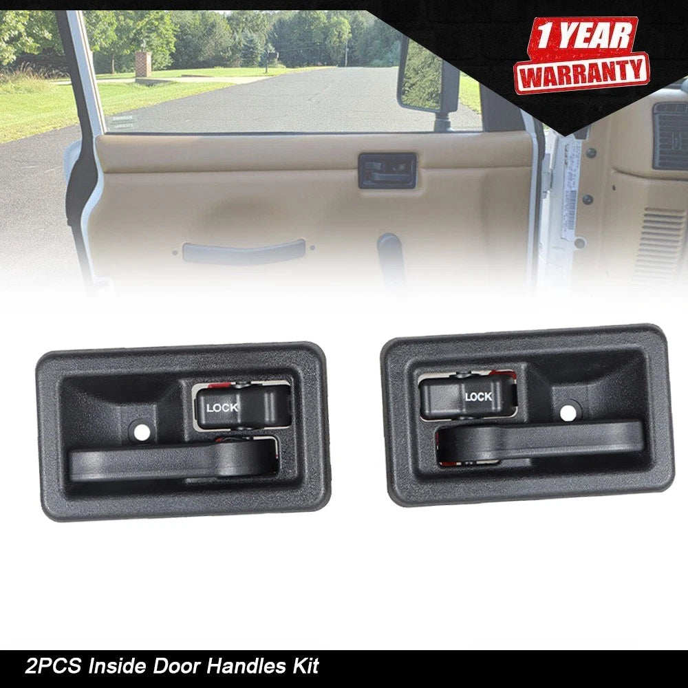 2X Inside Door Handles for Jeep Wrangler YJ TJ (1987–2004)