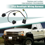 2X Headlight Wiring Harness for Chevrolet Silverado GMC 2007–2013 25962806