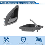 Front Passenger Side Interior Door Handle for Chevrolet Sail (2010–2014) Gray Chrome