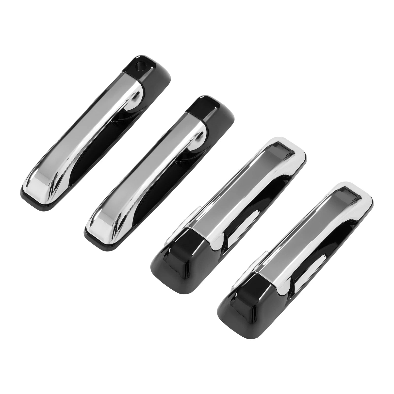 Set of 4 Exterior Door Handles for Dodge Ram 1500 (2009–2024) / 2500 (2011–2024) Silver