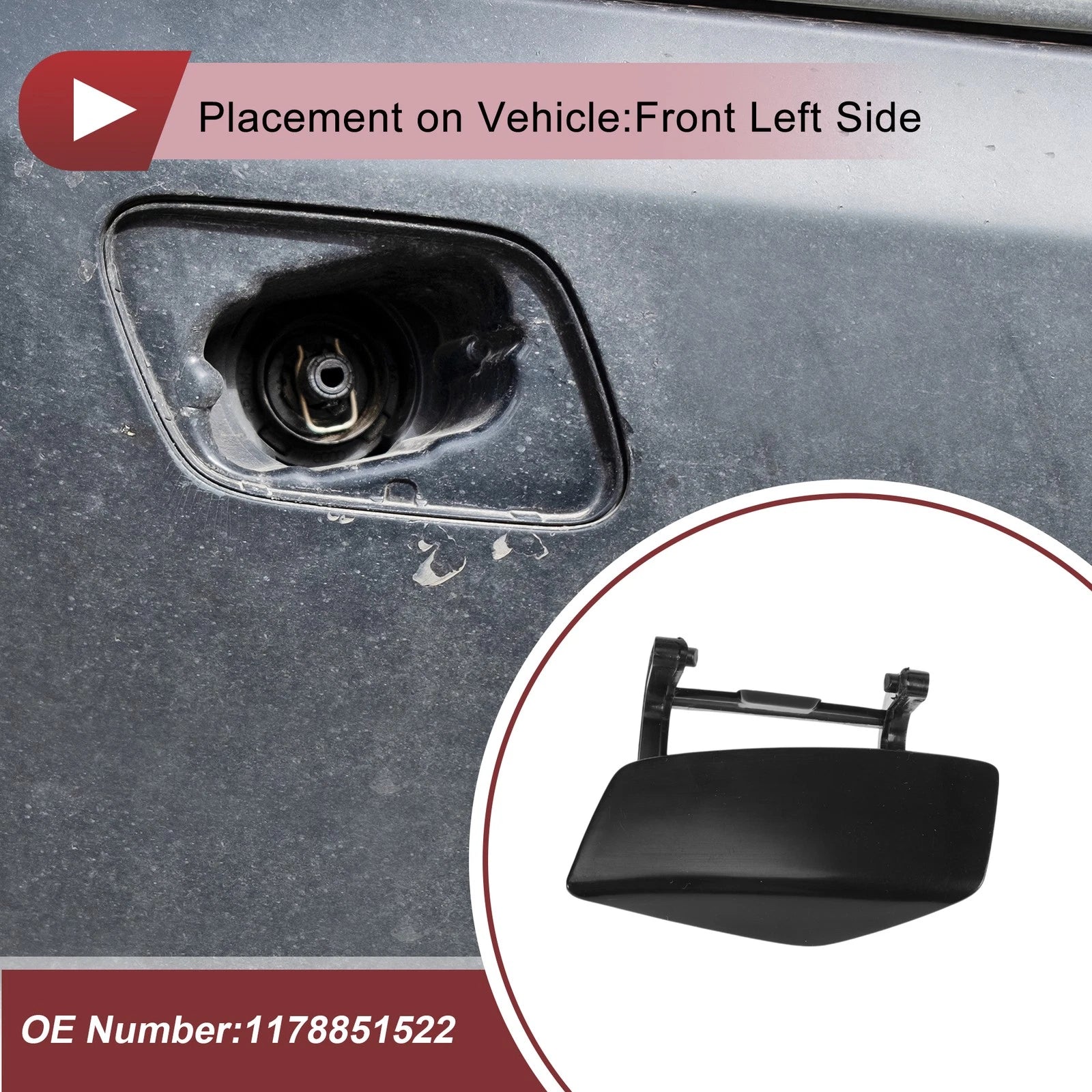 Front Left Bumper Trim Nozzle No.1178851522 for Mercedes-Benz CLA250 (2014–2019)