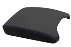 Leather Console Lid Armrest Cover for BMW X5 E53 (2000–2006) Blue Stitch