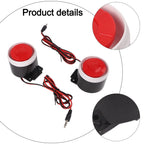 2X 12V DC Wired Siren Alarm 120dB for Indoor Security