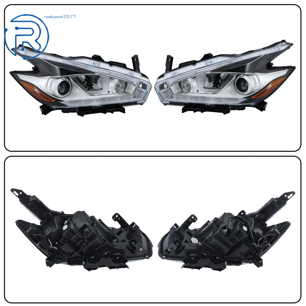 Set of 2 LED Headlamps for Nissan Murano (2015–2018)