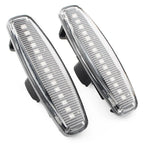 Clear LED Sequential Side Marker Lights for Infiniti EX25 M35 Q60 Q70 QX50 (2008-2020)