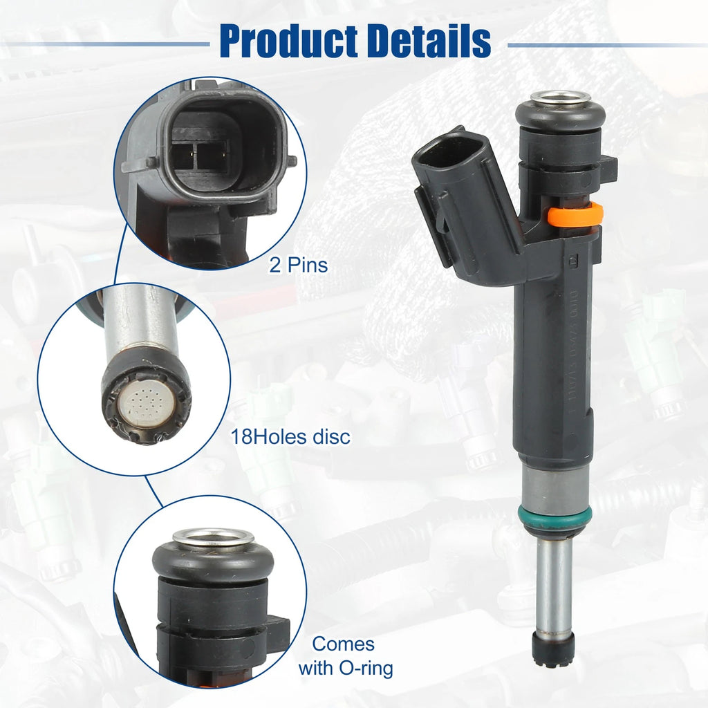 Set of 4 Fuel Injector Nozzles for Nissan Versa 1.6 (2012–2016) No.16600-1KT0A