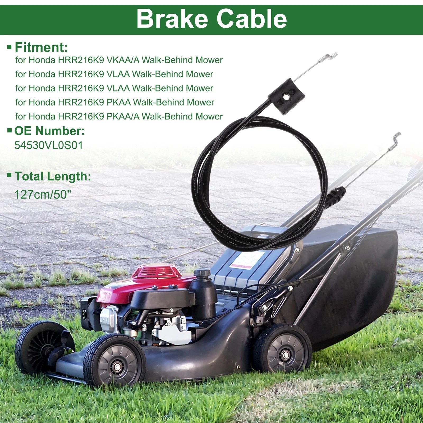 Brake Cable for Honda HRR216K9 (2009) VKAA/A 50" 54530VL0S01