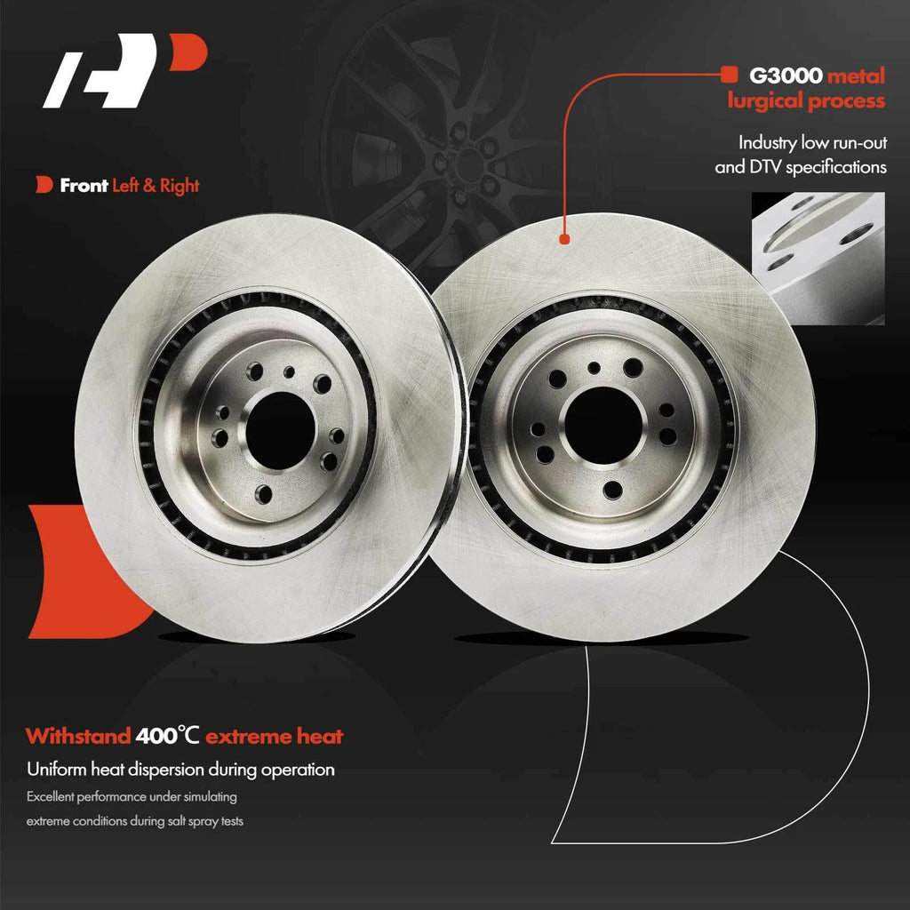 Front Disc Brake Rotors & Ceramic Pads for Mercedes-Benz ML350 (2012–2015)